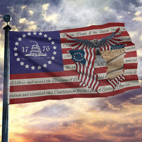 We The People 1776 American Flag