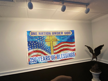 Load image into Gallery viewer, One Nation Under God Cross Flag