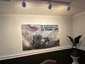 We Remember, We Honor You USA Flag