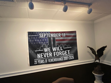 Load image into Gallery viewer, September 11 We Will Never Forget Flag