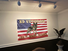 Load image into Gallery viewer, K9 Veteran Loyalty Service Sacrifice Flag