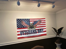 Load image into Gallery viewer, Veterans Day Eagle USA Flag