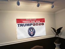 Load image into Gallery viewer, Finish The Job Trump Flag
