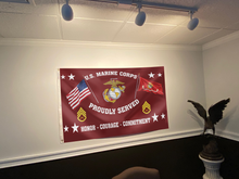 Load image into Gallery viewer, United States Marine Corps - Staff Sergeant Flag