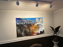 Load image into Gallery viewer, Never Forget 25th Anniversary Eagle Flag