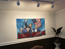 Load image into Gallery viewer, Legends Never Die - Trump Strength Flag