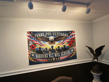 Load image into Gallery viewer, Thank you Veterans - Honoring All Who Served Flag