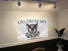 Load image into Gallery viewer, USA 250 Years Eagle Flag