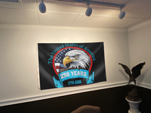 Load image into Gallery viewer, USA 250 Years Anniversary Bald Eagle Patriotic Flag