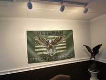 Load image into Gallery viewer, Veteran Still Serving America Flag