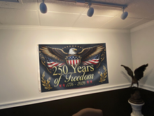 Load image into Gallery viewer, 250 Years of Freedom Eagle Black Flag