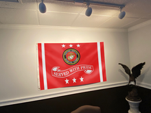 Load image into Gallery viewer, Marine Corps Served With Pride Flag