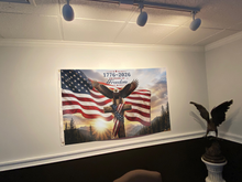 Load image into Gallery viewer, 1776–2026: 250 Years of Freedom Eagle American Flag