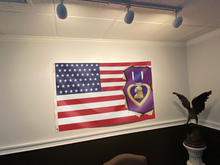 Load image into Gallery viewer, USA Purple Heart Flag