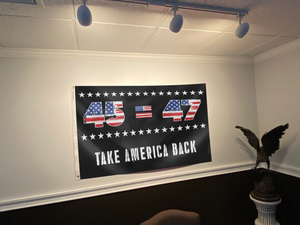 45 47 Trump USA Flag