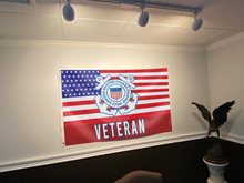 Load image into Gallery viewer, USA Coast Guard 1790 Veteran Flag