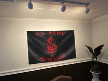 Load image into Gallery viewer, U.S. Army Sniper School Black Flag