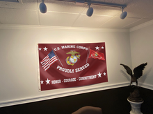 Load image into Gallery viewer, United States Marine Corps Service Flag
