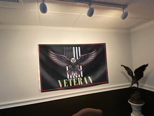 Load image into Gallery viewer, Bold Eagle &amp; USA Stripes Flag