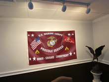 Load image into Gallery viewer, United States Marine Corps - Corporal Flag