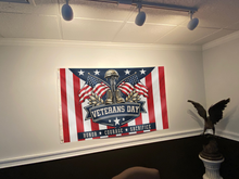 Load image into Gallery viewer, Honor Courage Sacrifice Veterans Flag