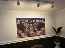 Load image into Gallery viewer, American Eagle 250th Anniversary Flag