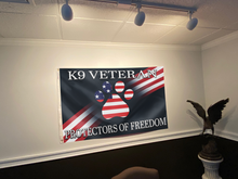 Load image into Gallery viewer, K9 Veteran – Protectors of Freedom Flag