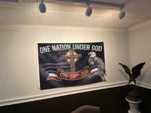 Load image into Gallery viewer, One Nation Under God Cross Flag