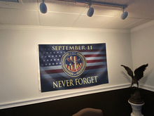 Load image into Gallery viewer, September 11 - Never Forget Eagle Flag