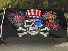 Load image into Gallery viewer, Patriotic Skull Flag