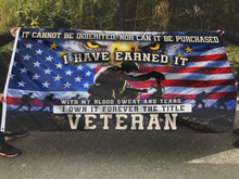 Load image into Gallery viewer, It Cannot Be Inherited Veteran Flag