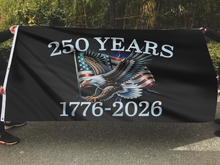 Load image into Gallery viewer, America 250th Anniversary Eagle Black Flag