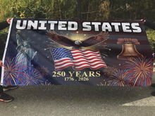 Load image into Gallery viewer, United States Bell and Eagle Flag