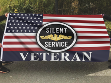 Load image into Gallery viewer, Silent Service Veteran Gold Flag