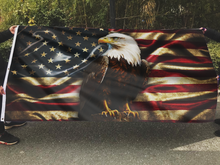 Load image into Gallery viewer, American Eagle Never Forget Patriotic Veteran Flag