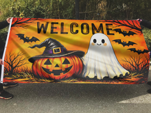 Load image into Gallery viewer, Welcome Halloween Flag