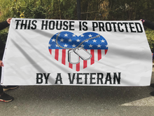 Load image into Gallery viewer, Veteran Protected Home Flag