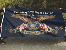 Load image into Gallery viewer, 1965 - 1971 Coast Guard Veteran Flag
