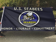 Load image into Gallery viewer, U.S. Seabees - Honor Courage Commitment Flag
