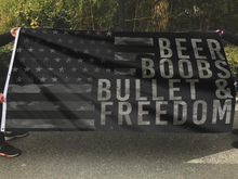 Load image into Gallery viewer, Beer Boobs Bullet &amp; Freedom Flag