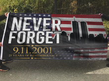 Load image into Gallery viewer, Never Forget 9.11.2001 Flag