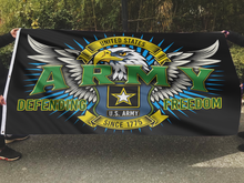 Load image into Gallery viewer, United States Army Defending Freedom Eagle Flag