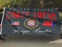 Load image into Gallery viewer, Coast Guard Semper Paratus Flag