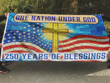 Load image into Gallery viewer, One Nation Under God Cross Flag
