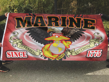 Load image into Gallery viewer, Patriotic Marine Flag