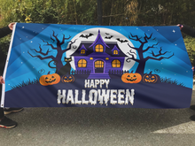 Load image into Gallery viewer, Happy Halloween Haunted House Flag