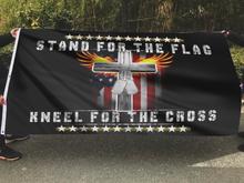 Load image into Gallery viewer, Stand For The Flag Kneel For The Cross Flag