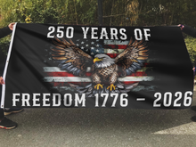 Load image into Gallery viewer, 250 Years of Freedom USA Black Flag
