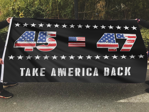 45 47 Trump USA Flag