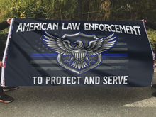 Load image into Gallery viewer, American Law Enforcement - To Protect and to Serve Flag